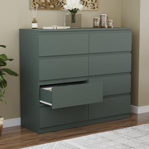 Denver Bedroom Set (2 Drawer Bedside, 8 Drawer Chest, 2 Door 2 Drawer Wardrobe) by Vida Designs