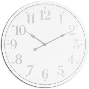 Classic Timepiece Aubrey Wall Clock - White by KDMK