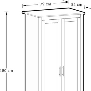 3 Piece Bedroom Set Wardrobe Bedside Table and 4 Drawer Chest of Drawers - Sage Green by Wyld and Coco