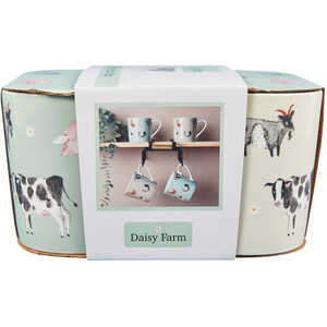 Pack of 4 Daisy Farm Boston Mug