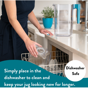 Perfect Pour 2.4 Litre Water Filter Jug - Blue / 3 pack by Aqua Optima