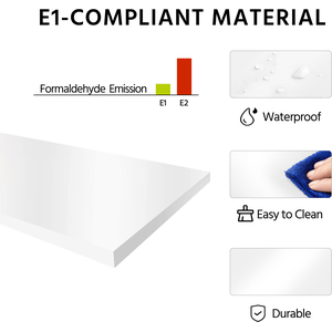 Bathroom Compact Freestanding Storage Cabinet - White by Yaheetech