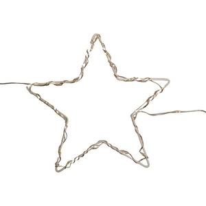 Set of Star Curtain Lights with Warm LEDs Microbrights String Lights - Warm White by Samuel Alexander