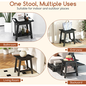 Shower Bench Seat Shower Stool by Costway