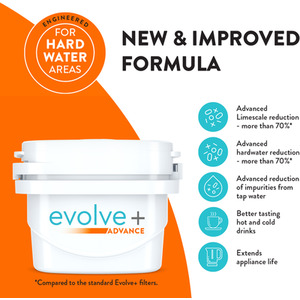 Evolve Advance Water Filter Cartridges - White / 3 pack by Aqua Optima