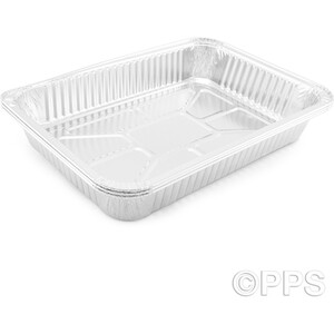 Pack of 3 Foil Bake Trays - Silver by PPS