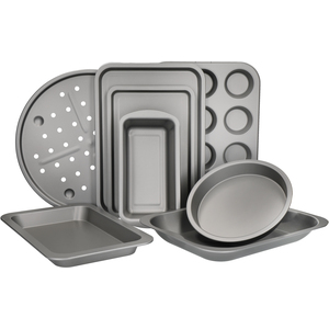 KitchenCraft Baking Trays Set of 8 - Grey by KitchenCraft