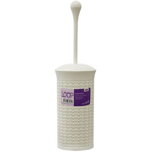 12L Knit Design Loop Plastic Round Bin by JVL