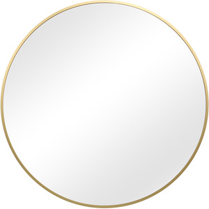 Pandora Round Mirror - 80 x 80cm - Gold by Home Garden Direct