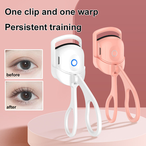 Eyelash Curler USB Electric Heated Comb Eyelash Curler Makeup Tools - Pink
