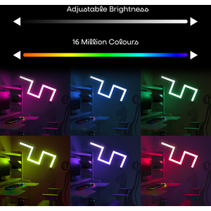 Smart RGBIC Light Bars - White by ValueLights