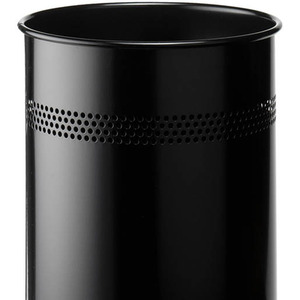 Durable Metal Waste Bin 15 Litre with Perforated Ring by Durable