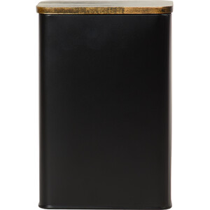 Malmo Rectangular Canister - Black / Coffee