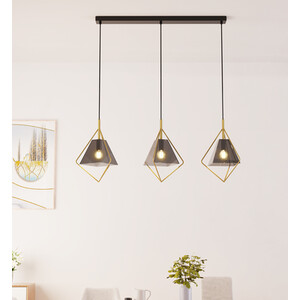 Parker Ceiling Fitting - Black and Gold