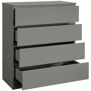 3 Piece Furniture Set Chest of Drawers Bedside Tables Birlea Oslo - Grey by Birlea