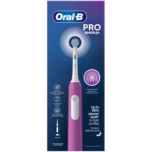 Oral-B Pro Junior Purple Electric Toothbrush, For Ages 6 - Purple by Oral-B
