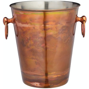 BarCraft Stainless Steel Champagne Bucket, Gift Tagged - Stainless Steel by BarCraft