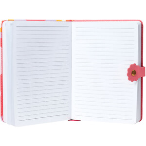 Daisies and Dreams A5 PU Notebook - Pink by i-doodle