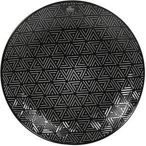 Geo Triangles Side Plate - Black