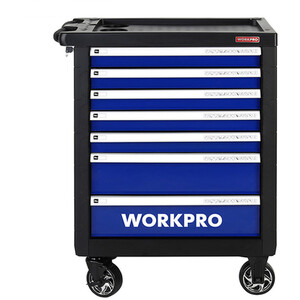 Workpro 7 Drawer Tool Roller Cabinet on Wheels - Black by Workpro
