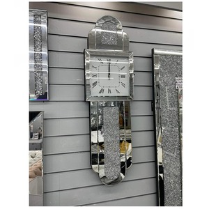 Grandfather Style Wall Clock - Silver by DEENZ