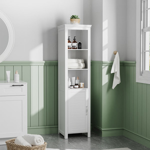 Waterproof Tall Bathroom Cabinet with 5 Shelves by komore