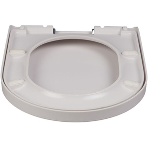 Soft Close D Shape Toilet Seat - White