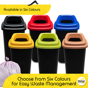 Recycling Waste Bin 28-45L - Blue / 45l by Home Centre