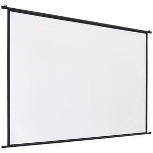 Indoor Portable Black Backed Projector Screen - Black / 174.5cm by Livingandhome