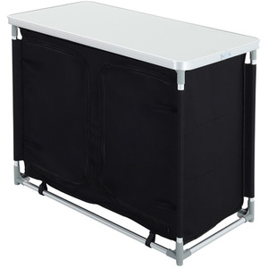 Portable Camping Kitchen Table with Storage Cabinet by Kidkid