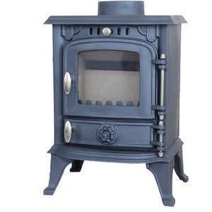 4.5KW Single Woodburner Stove - Black by HEATSURE