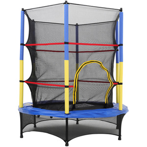 Children's Trampoline with Safety Net and Enclosure by Livingandhome