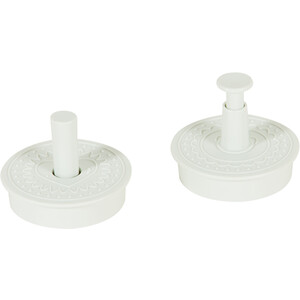 Set of 2 Valentines Cookie Stamp - Grey