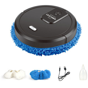 Robot Steam Mop With Humidify Function - Black