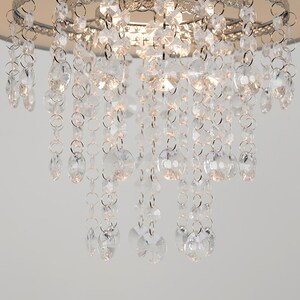 Acrylic Jewel Effect Droplet Grey Ceiling Pendant Light Shade - Grey by ValueLights