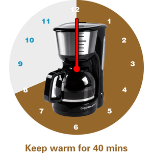 Drip Filter Coffee Maker Machine - Black by Aigostar
