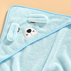 Ultra Soft Baby Hooded Bath Towel - Blue by Dyzi
