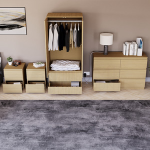 Denver Bedroom Set (2 Drawer Bedside (x2), 6 Drawer Chest, 2 Door Wardrobe) by Vida Designs