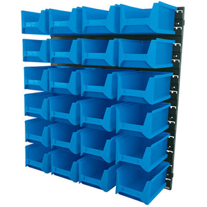 Draper Large Storage Bin Set - 24 Piece - Blue by Draper