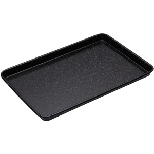 MasterClass Vitreous Enamel Baking Tray - Black / 39cm by MasterClass