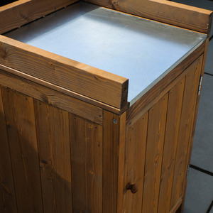 Wooden Outdoor Kitchen Cabinet Pressure Treated - Brown by Waltons