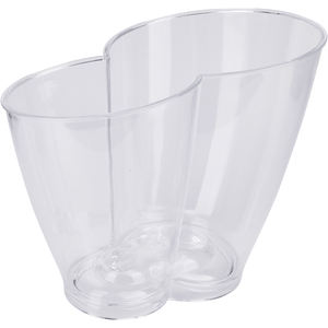 BarCraft Clear Acrylic Double Sided Drinks Pail Cooler, Labelled - Clear by BarCraft