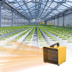 Electric Heater Construction with Thermostat - Yellow