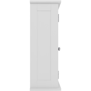 Priano 2 Door Mirrored Wall Cabinet - White by Vida Designs