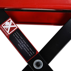DURHAND 500kg Steel Motorbike Repair Lift - Black and red by DURHAND