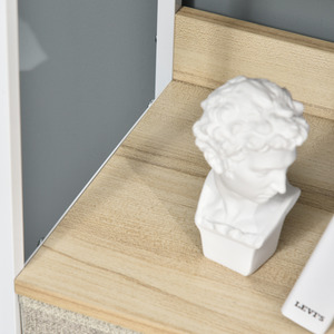 HOMCOM 4 Drawer Storage Chest Unit Home with Shelves Home Living Room Bedroom - White by HOMCOM