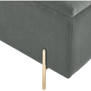 Mystica Ottoman Storage Bench - Grey