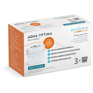 Evolve Advance Water Filter Cartridges - White / 3 pack by Aqua Optima