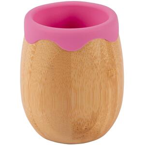 130ml Bamboo Baby Trainer Cup - Pink / 9.5cm by Tiny Dining