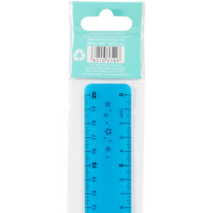 20cm Flexible Ruler - Blue by i-doodle